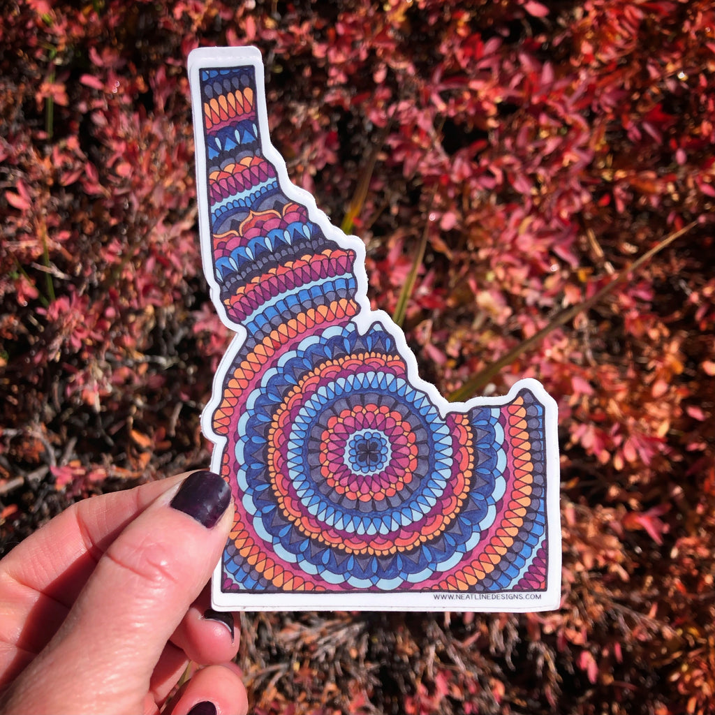 Idaho Mandala Sticker