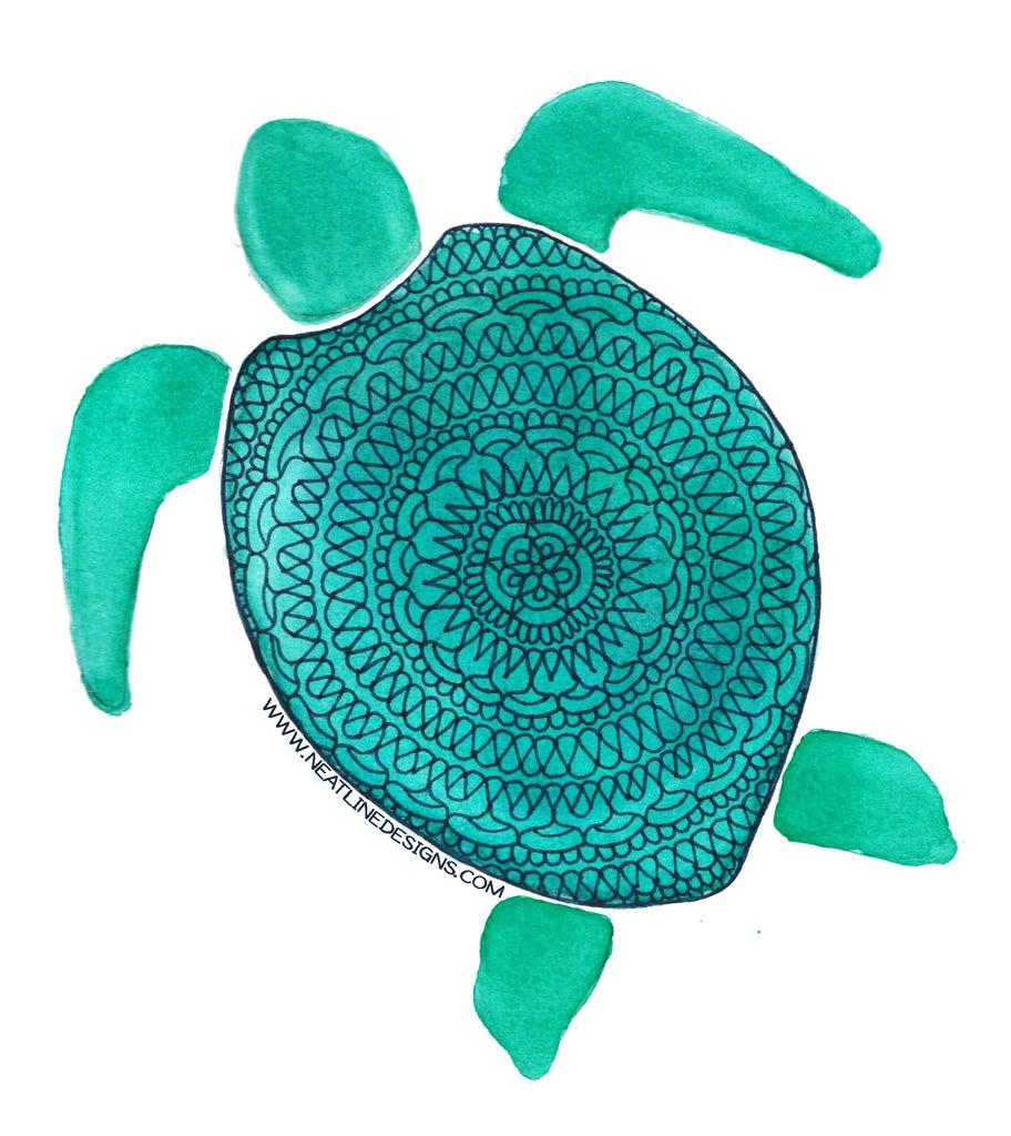 Turtle Mandala Sticker