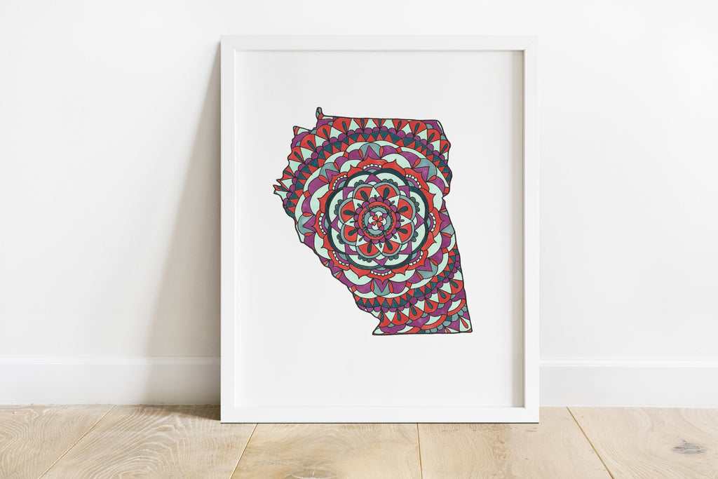 Bright Georgia Mandala