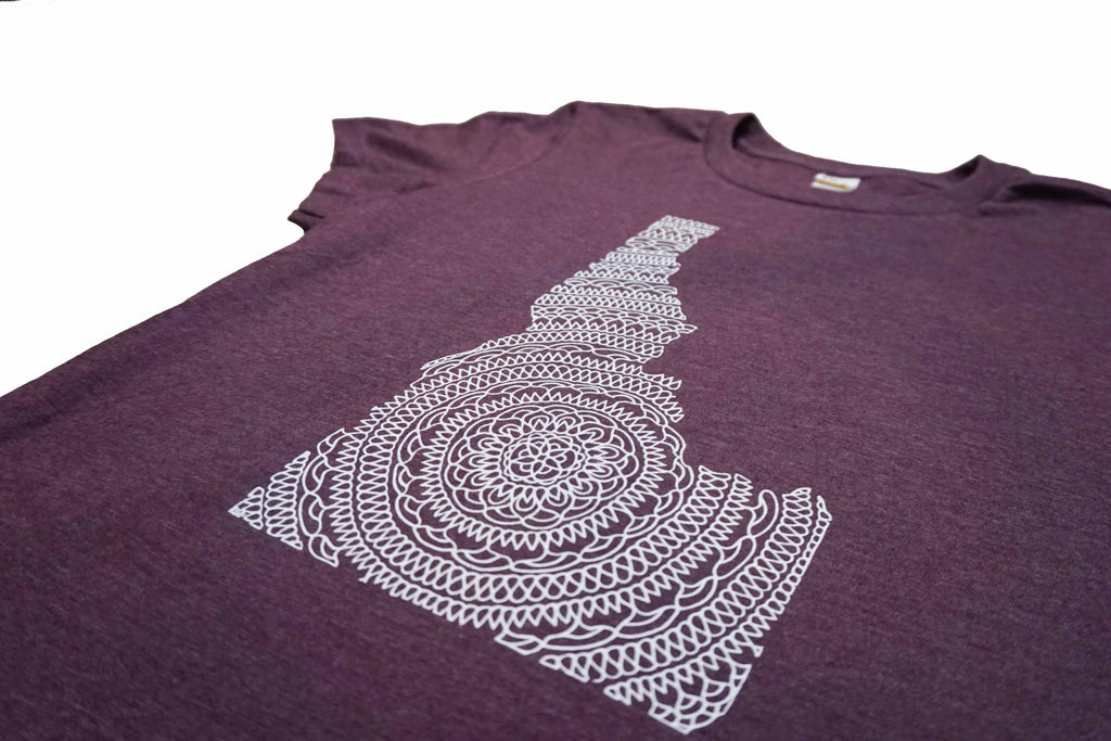 Ladies Idaho Tee - Heathered Eggplant