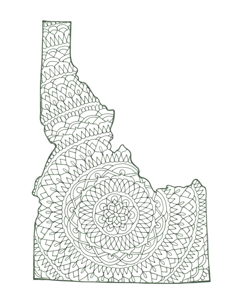 Idaho Green Mandala