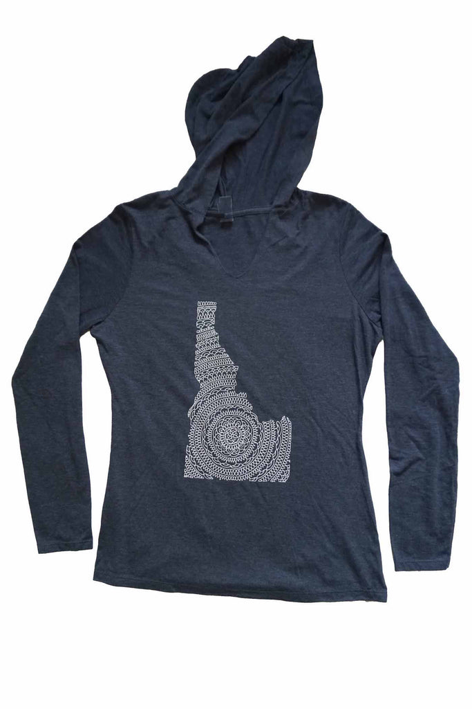 Ladies Idaho Mandala Hoodie Tee