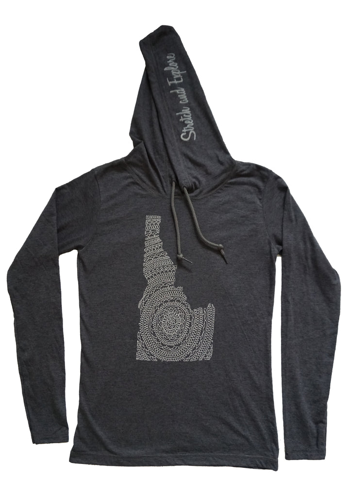 Ladies Idaho Hoodie Long Sleeve Heather Grey