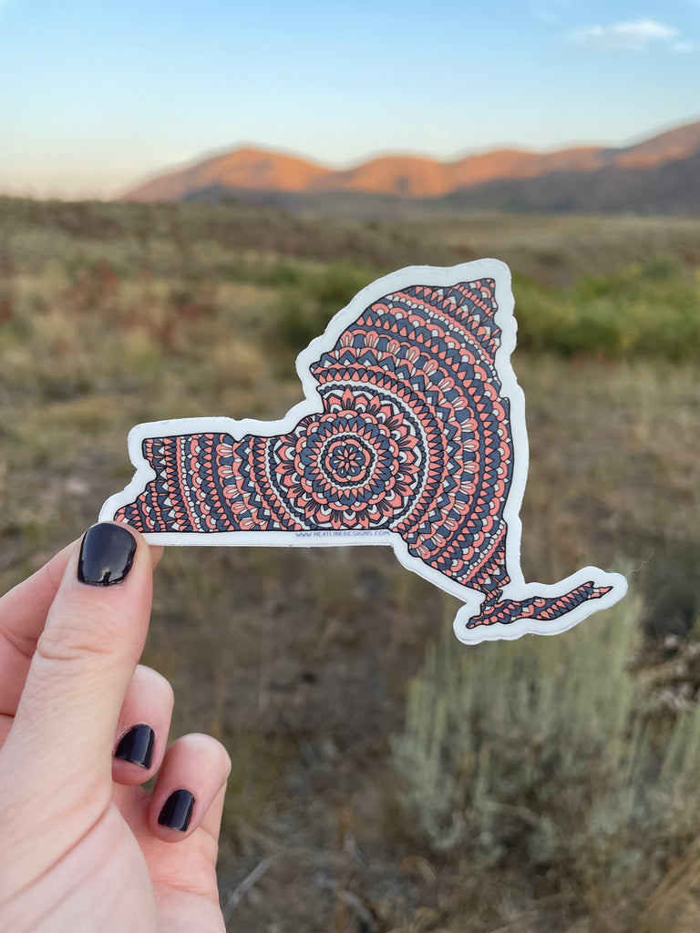 New York State Mandala Sticker