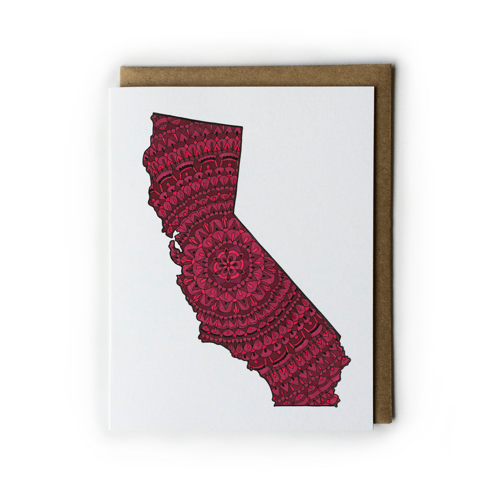 Reds California Mandala Card