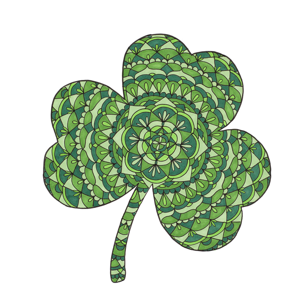Shamrock Mandala Card