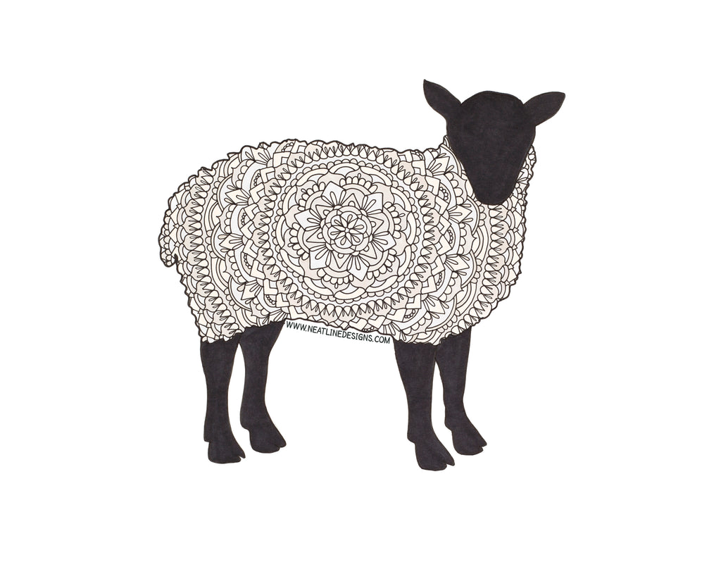 Sheep Mandala Sticker