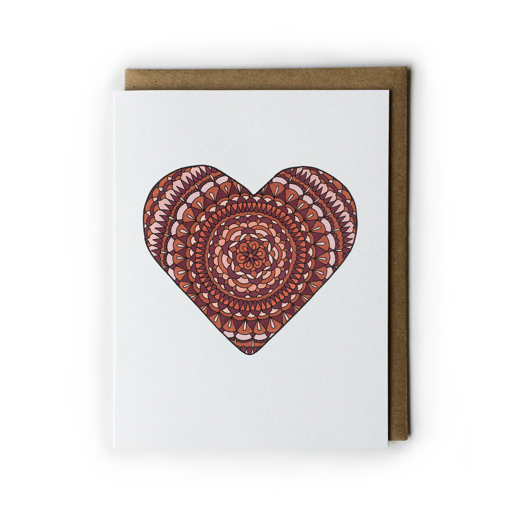 Heart Mandala Card