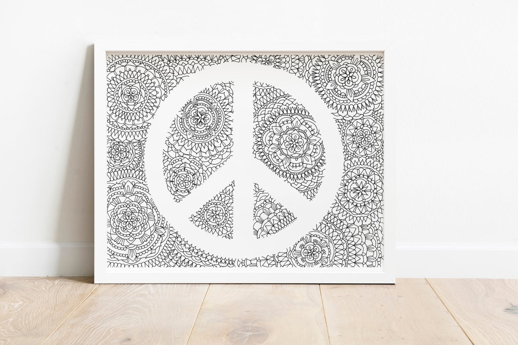 Peace Sign Mandala